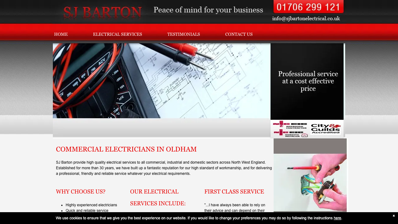 BARTON ELECTRICAL HOLDINGS LIMITED website preview