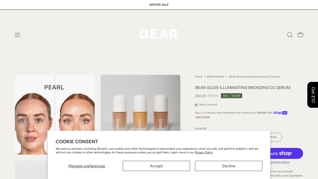 BEARGLOW BEAUTY GROUP LTD website preview