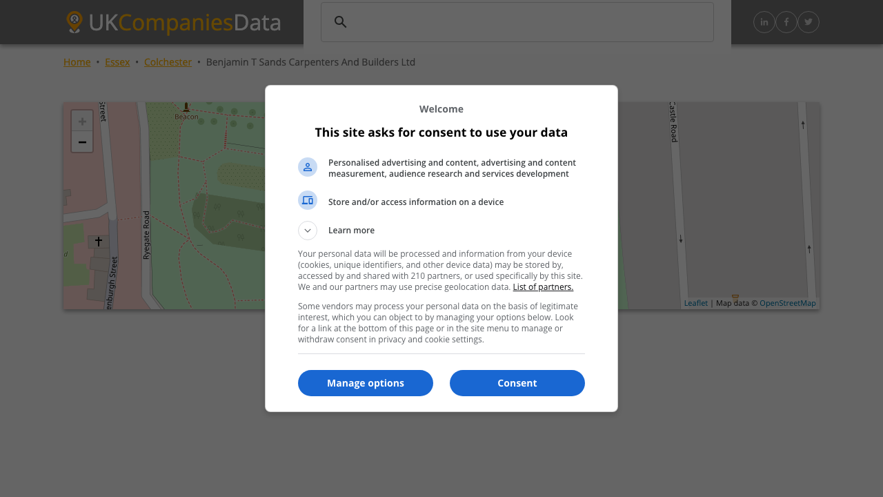 BENJAMIN T SANDS CARPENTERS AND BUILDERS LTD website preview