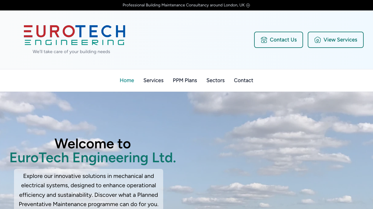EIROTECH ENGINEERING LIMITED website preview