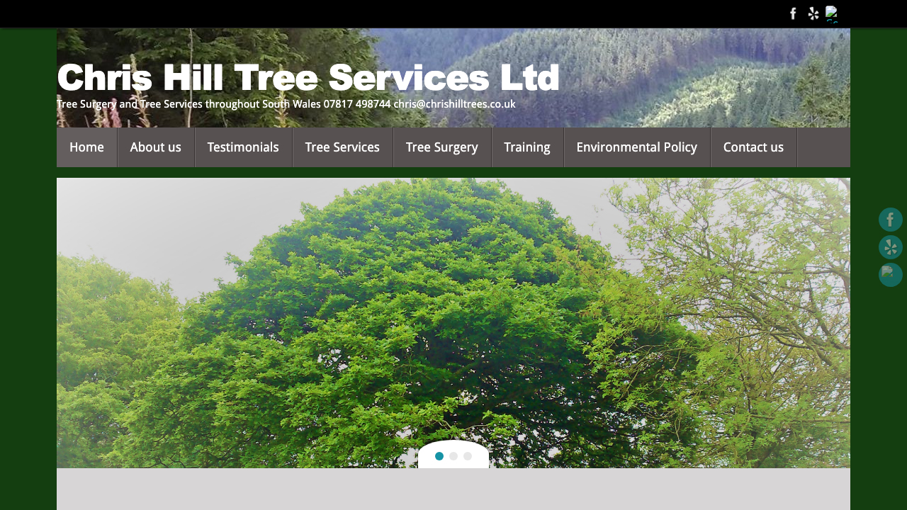 CHRIS HILL TREE SERVICES LIMITED website preview