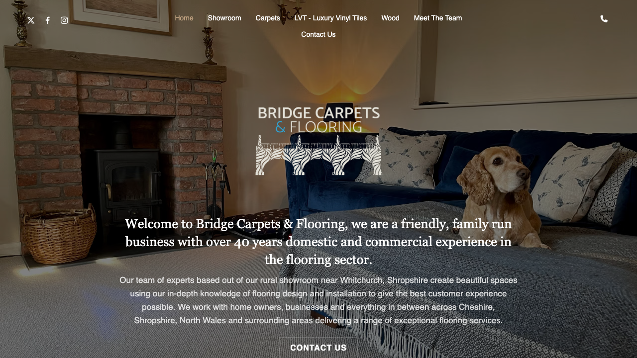 BRIDGE CARPETS & FLOORING LIMITED website preview