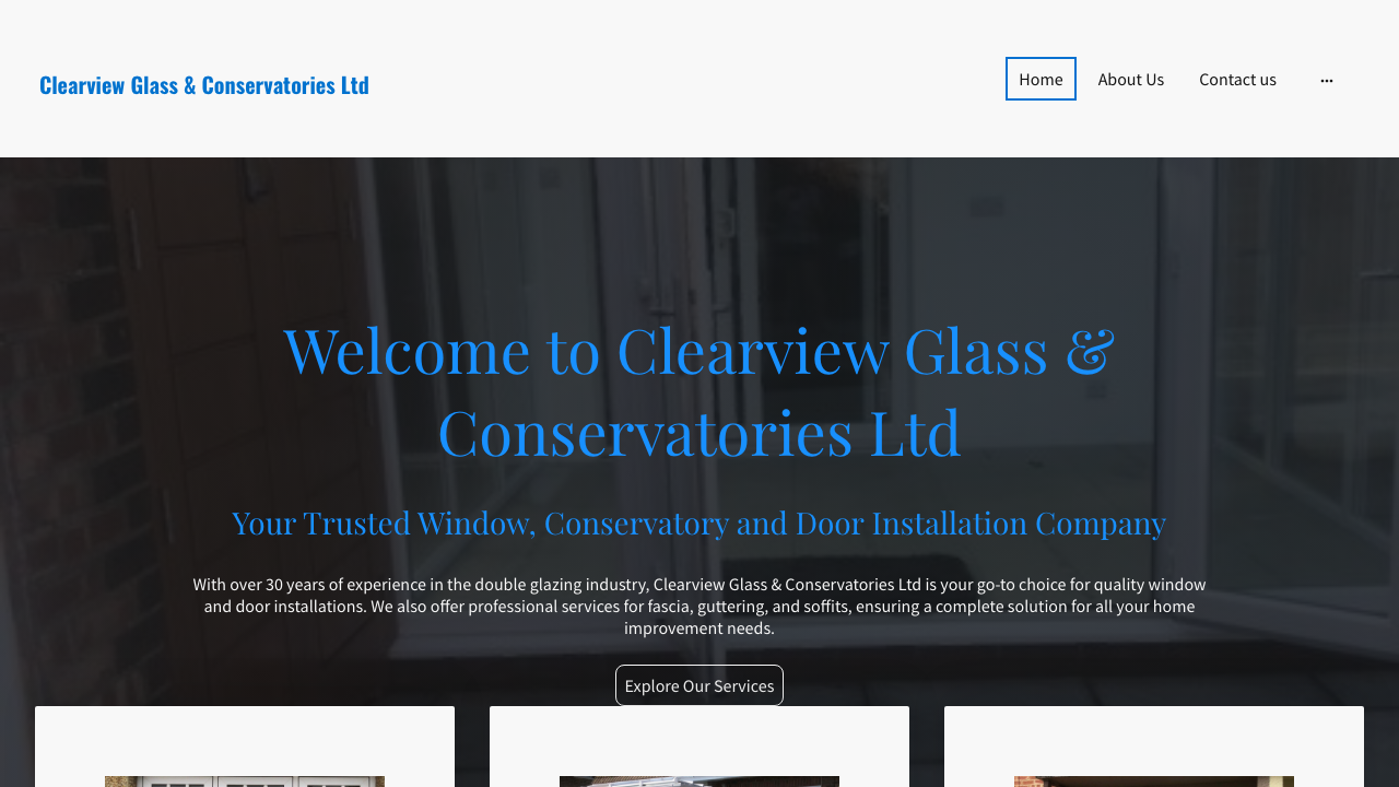 CLEARVIEW GLASS & CONSERVATORIES LIMITED website preview