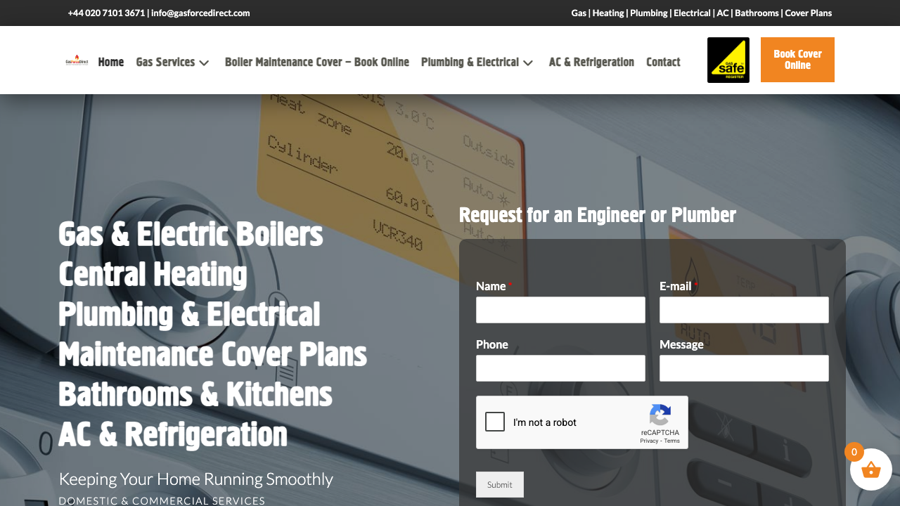 GAS FORCE DIRECT HEATING AND COOLING LTD website preview
