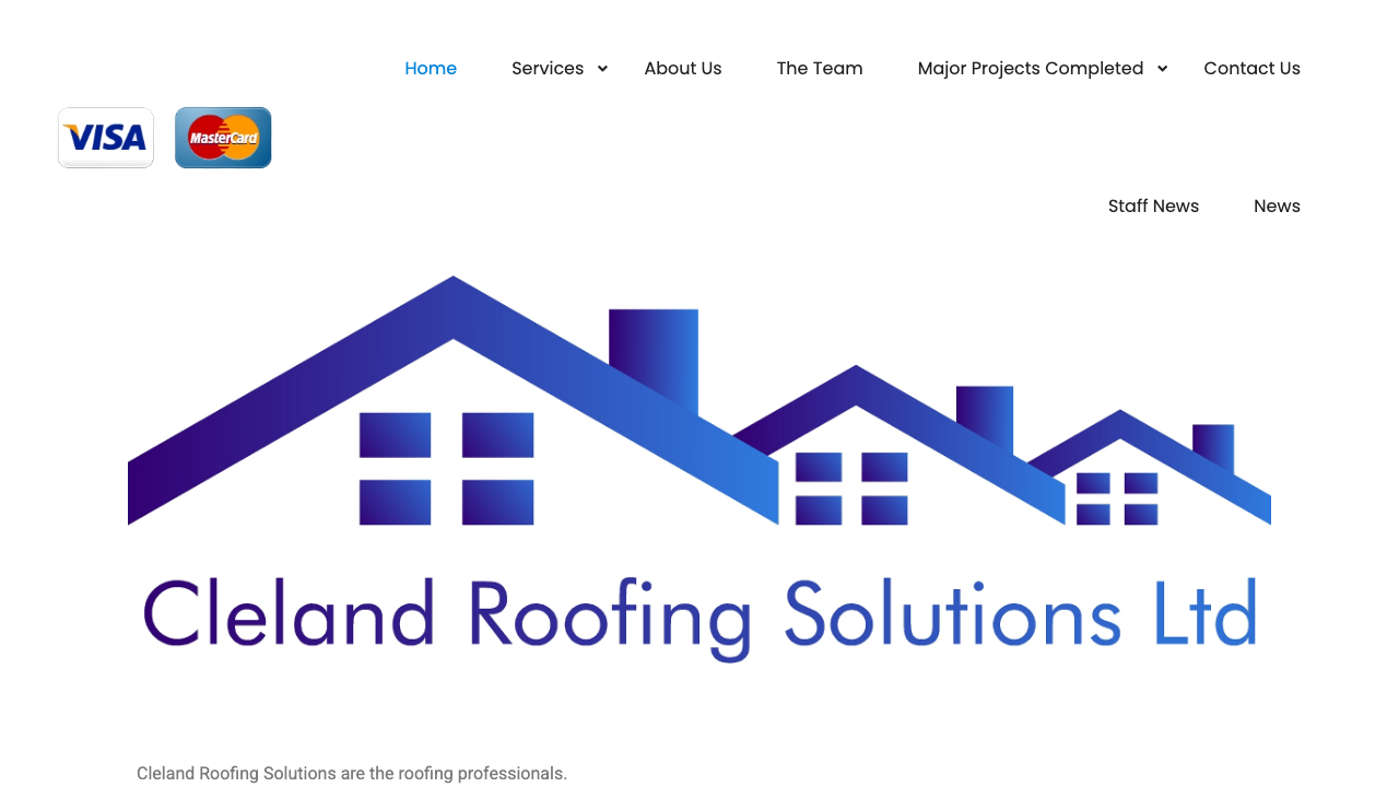 CLELAND ROOFING SOLUTIONS LIMITED website preview
