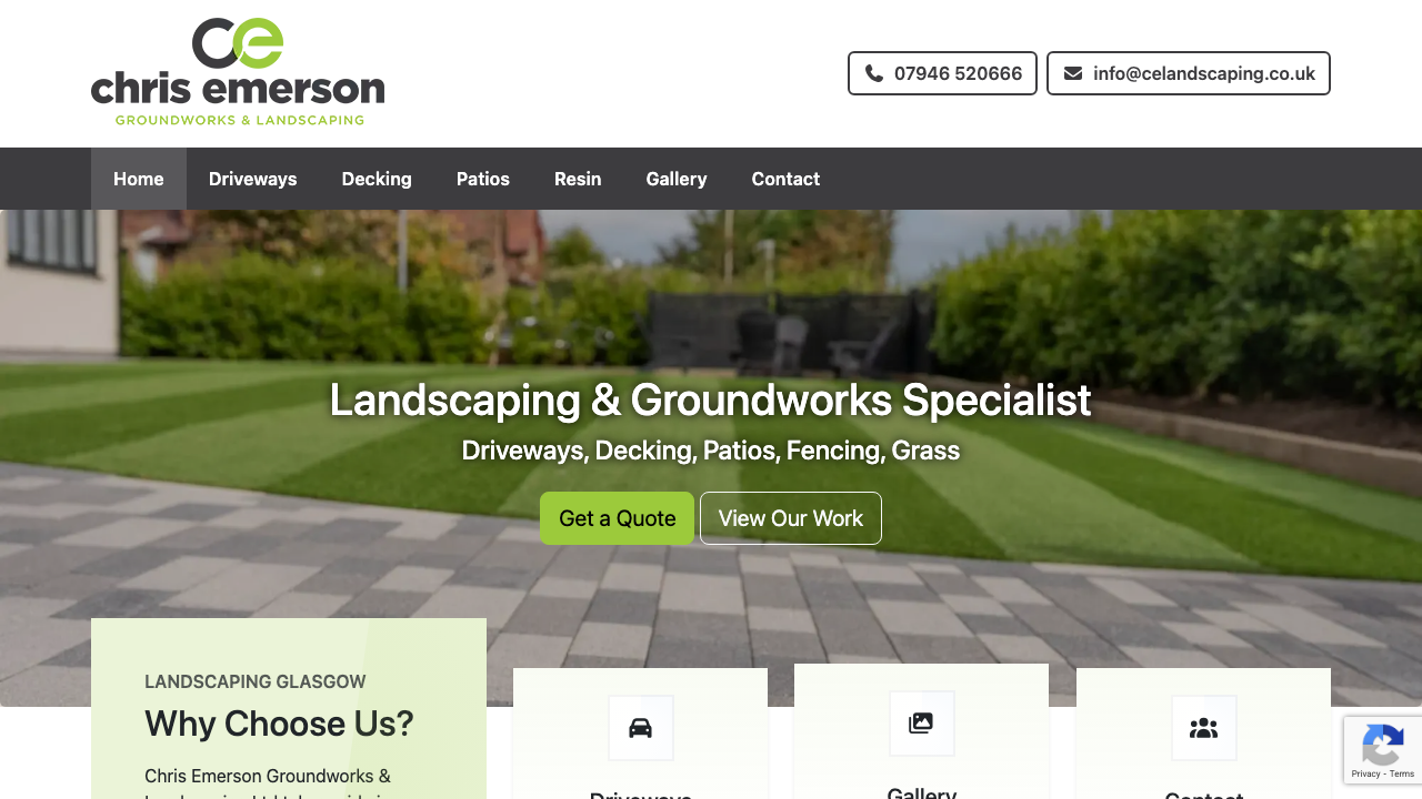 CHRIS EMERSON GROUNDWORKS & LANDSCAPING LTD website preview