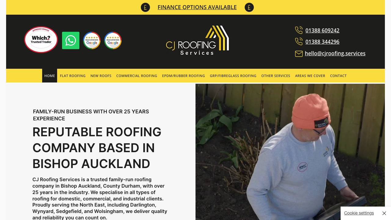 CJD ROOFING & CLADDING LTD website preview