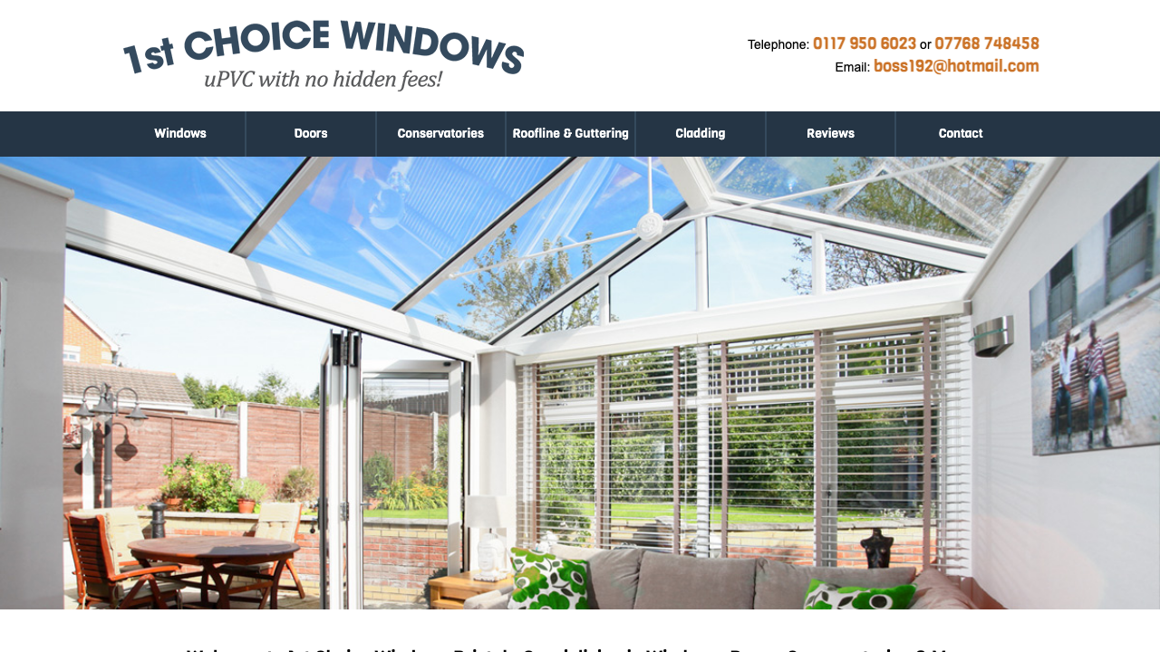 1ST CHOICE WINDOWS (UK) LIMITED website preview