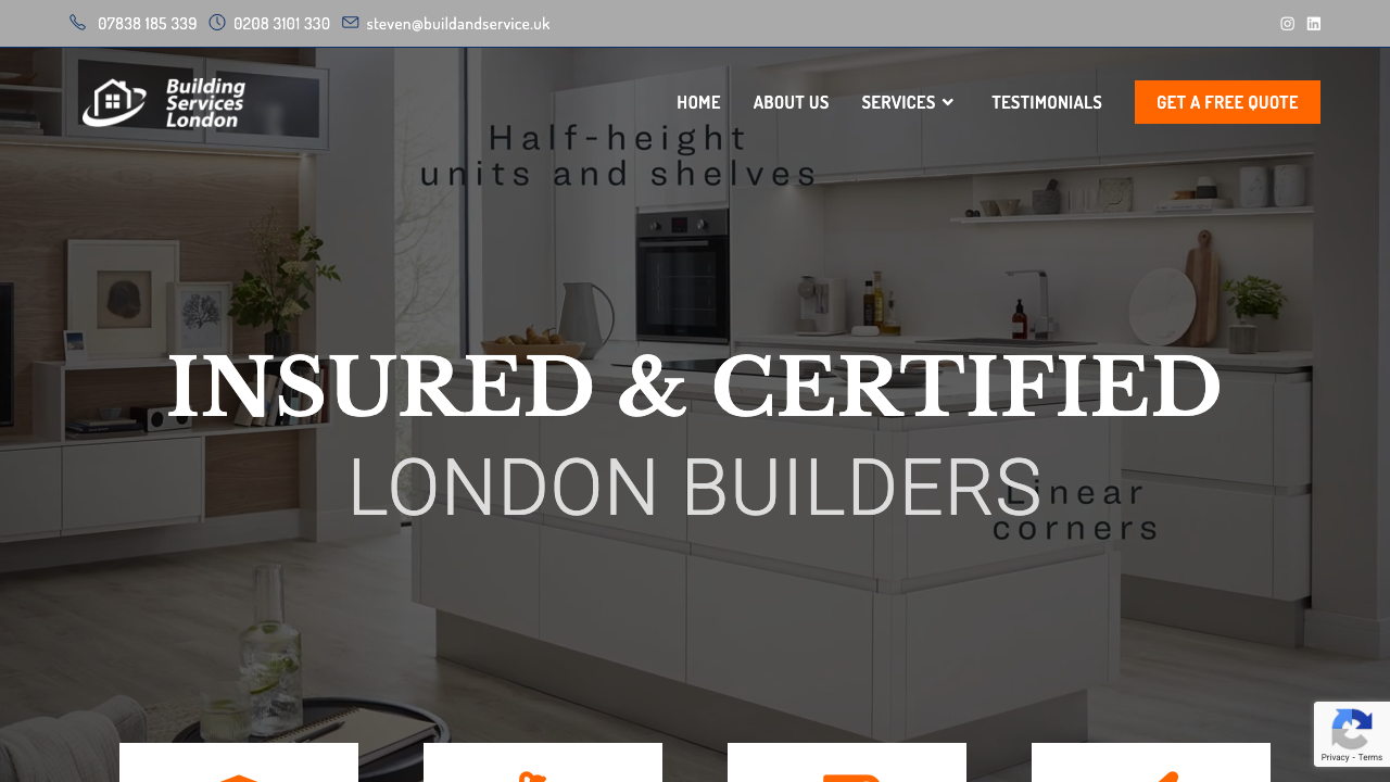 BUILDING SERVICES LONDON LTD website preview