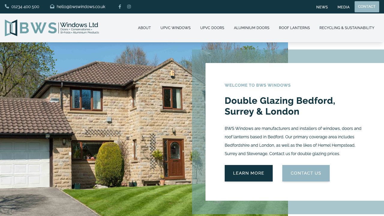 BWS WINDOWS LIMITED website preview