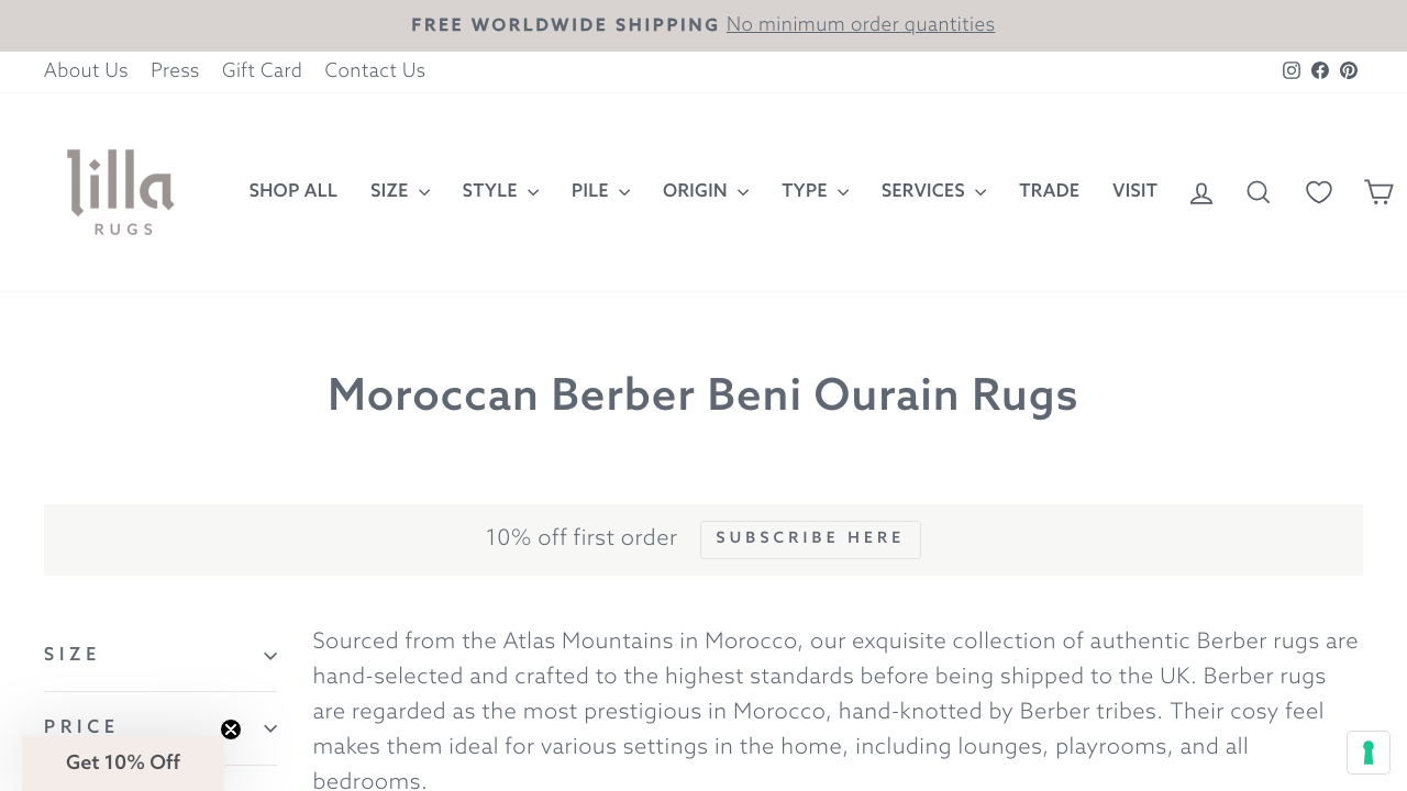 BENIOURAINRUGS LTD website preview