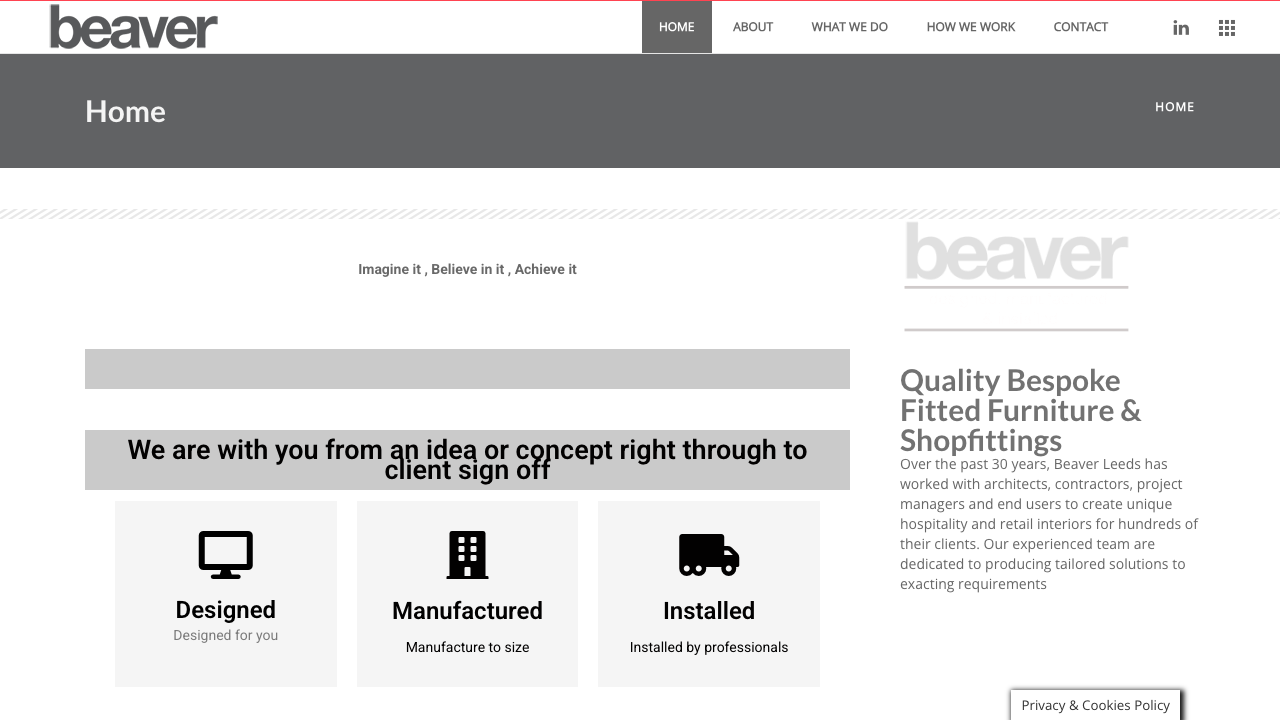 BEAVER LEEDS LTD website preview