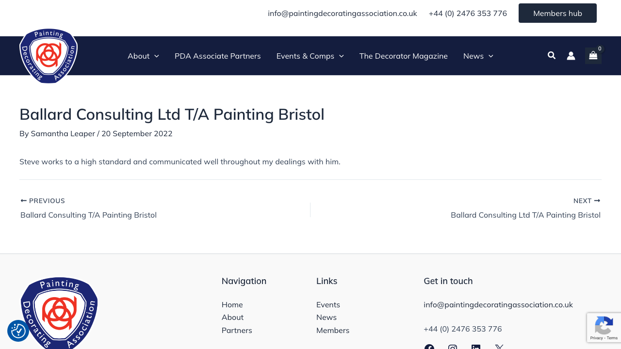 BALLARD CONSULTING LTD website preview