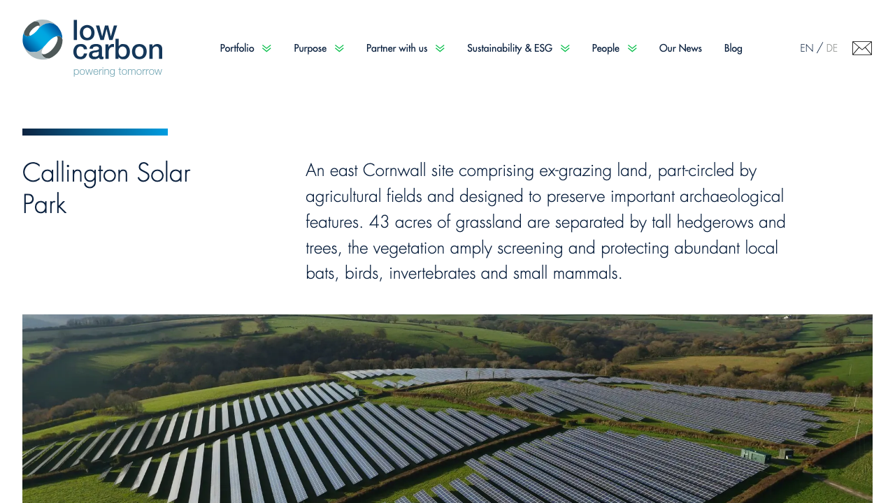 CALLINGTON SOLAR PARK LIMITED website preview