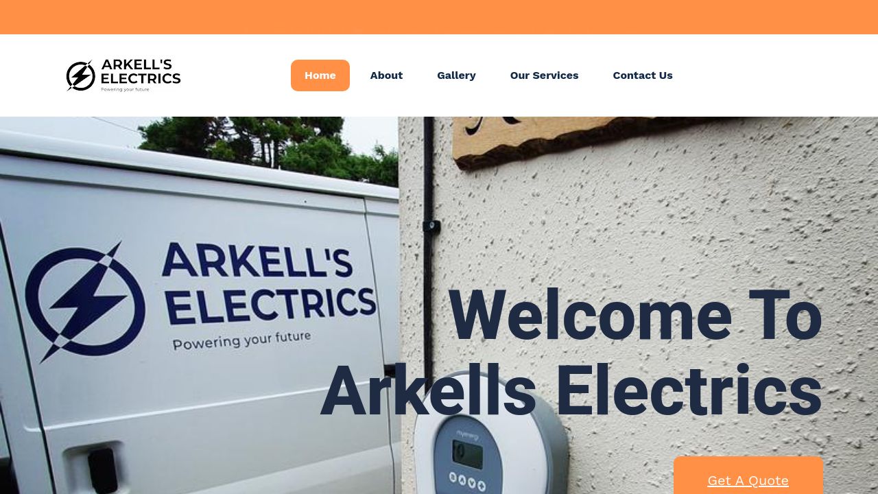 ARKELL'S ELECTRICS LTD website preview