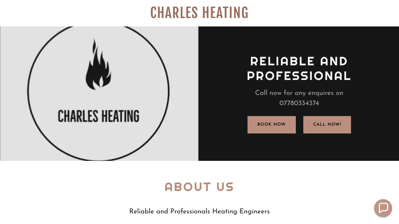 CHARLES PLUMBING AND HEATING LTD website preview