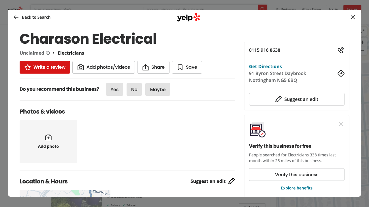 CHARASON ELECTRICAL LIMITED website preview