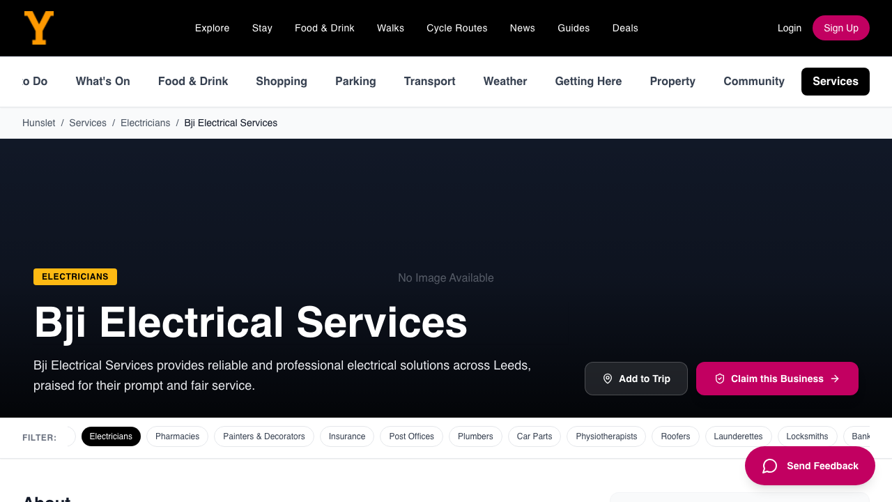 BJI ELECTRICAL SERVICES LTD website preview