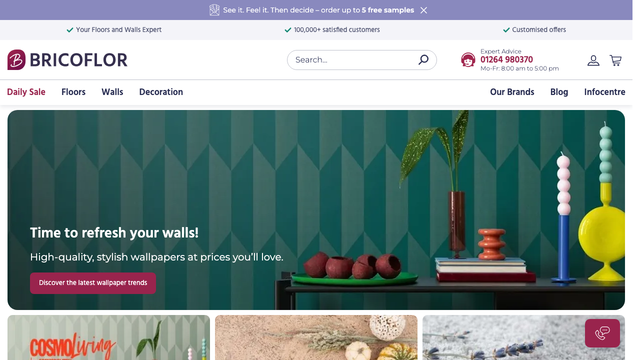 BRICOFLOR LTD website preview