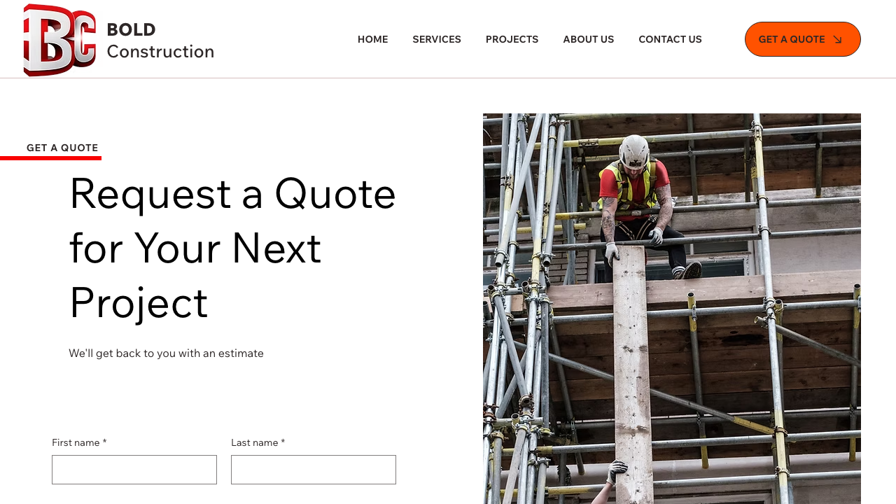 BOLD CONTRACTORS LIMITED website preview