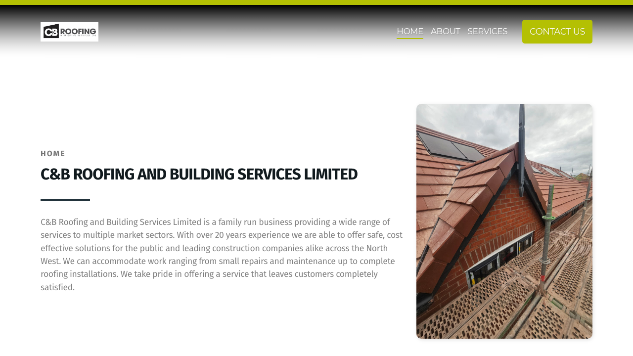 C & B ROOFING LIMITED website preview
