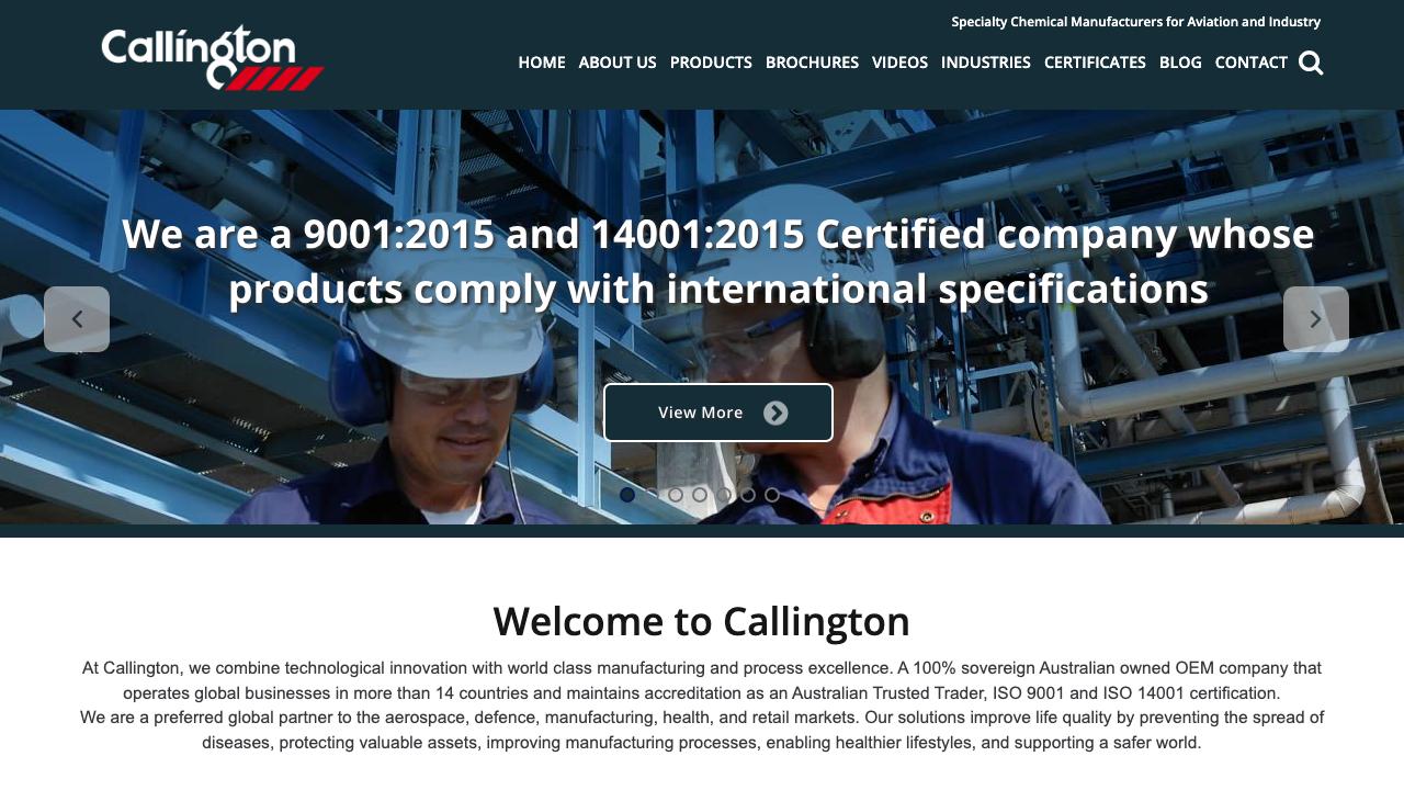 CALLINGTON FABRICATION LIMITED website preview