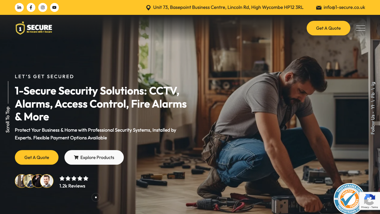 1 SECURE LTD website preview
