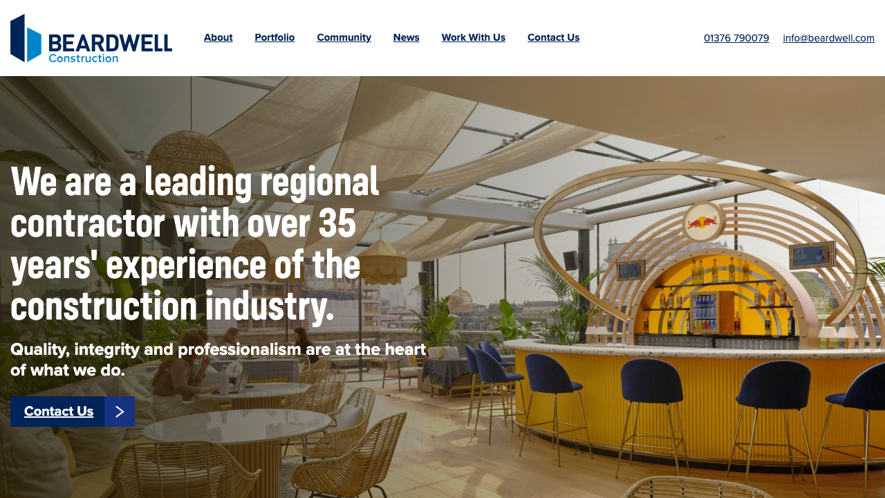 BEARDWELL CONSTRUCTION LIMITED website preview