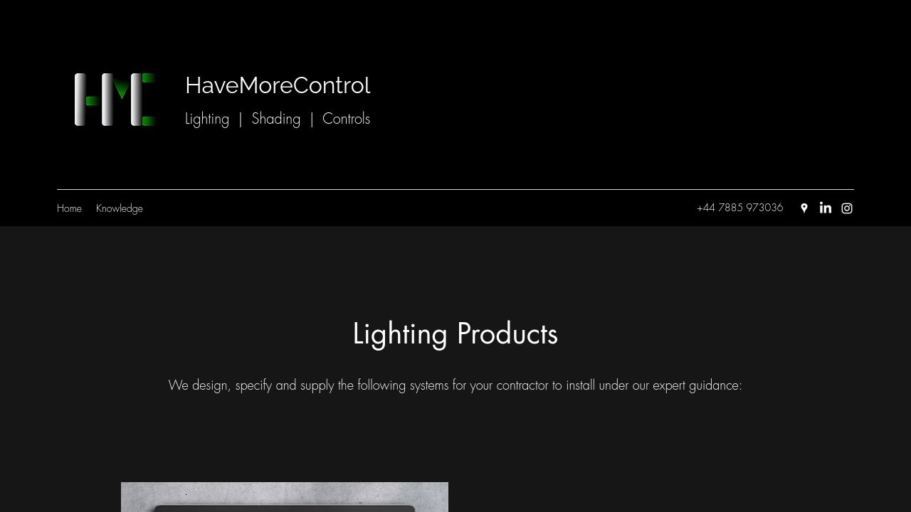 HAVE MORE CONTROL LTD website preview