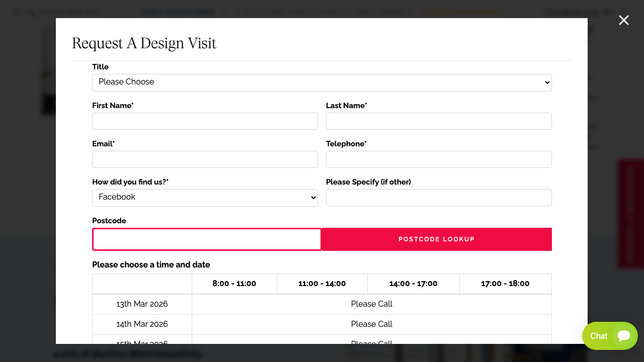 BRIDPORT SHUTTERS LTD website preview