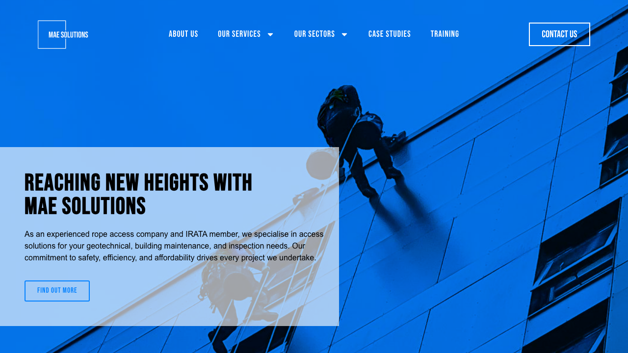 (UK) MAE SOLUTIONS LIMITED website preview