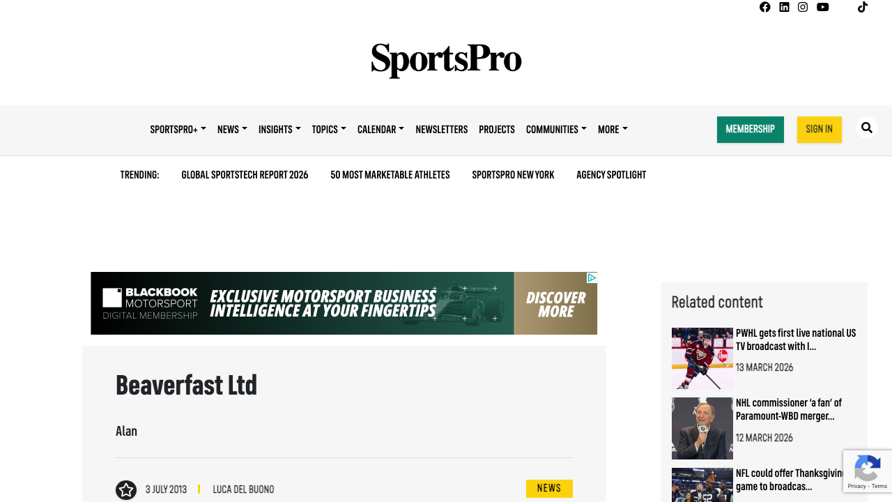 BEAVERFAST LIMITED website preview