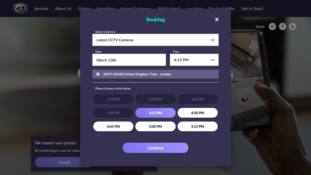 CAM SECURITY SOLUTIONS LIMITED website preview