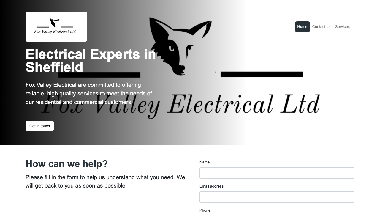 FOX VALLEY ELECTRICAL LTD website preview