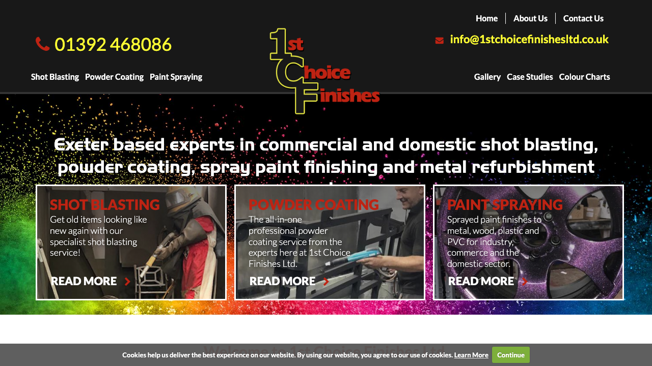 CHOICE FINISHES LTD website preview