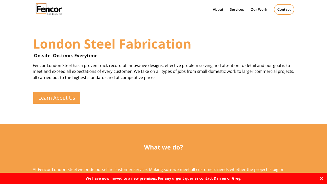 FENCOR LIMITED website preview