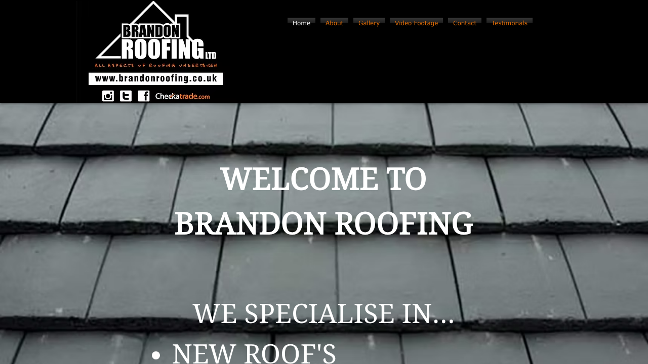 BRANDON ROOFING LTD website preview