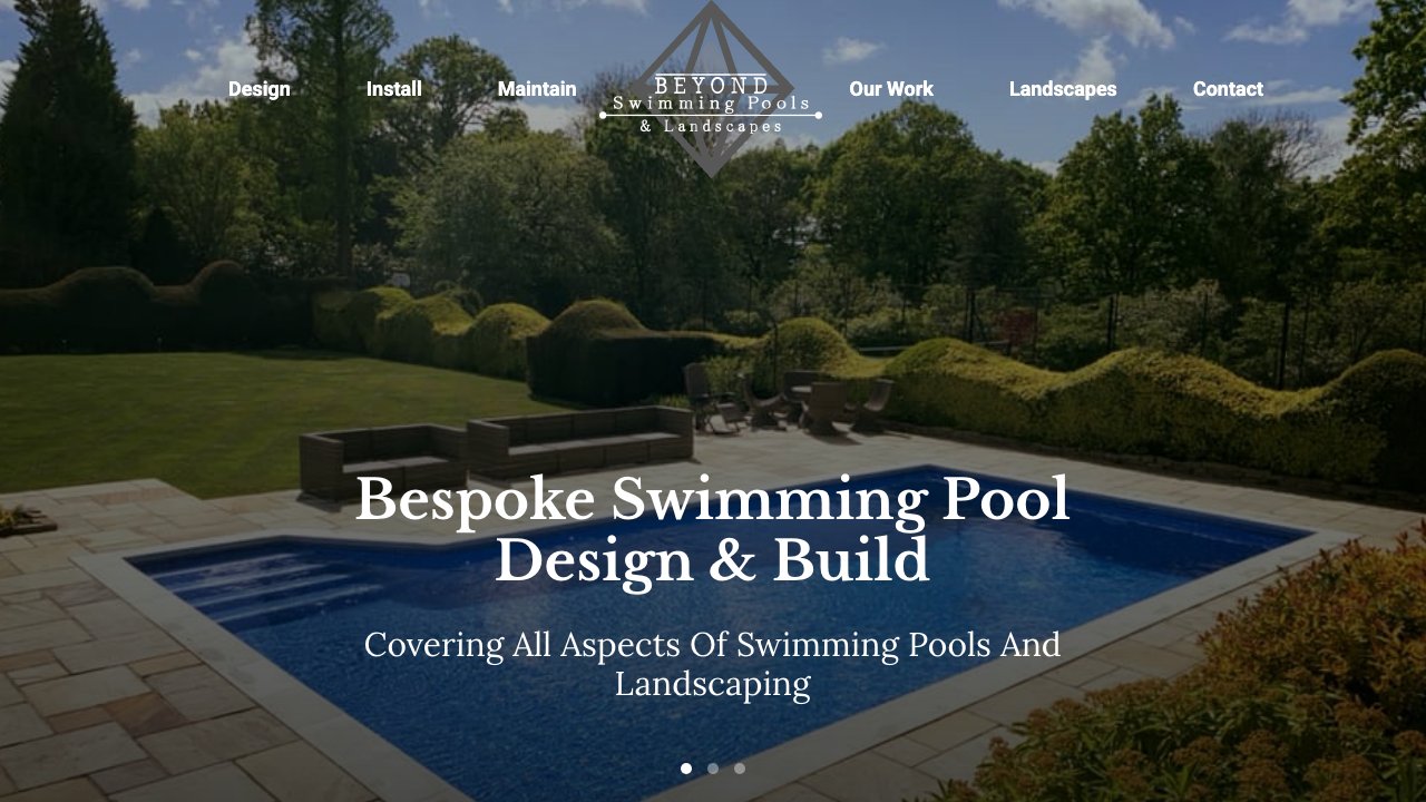 BEYOND SWIMMING POOLS & LANDSCAPES LTD website preview