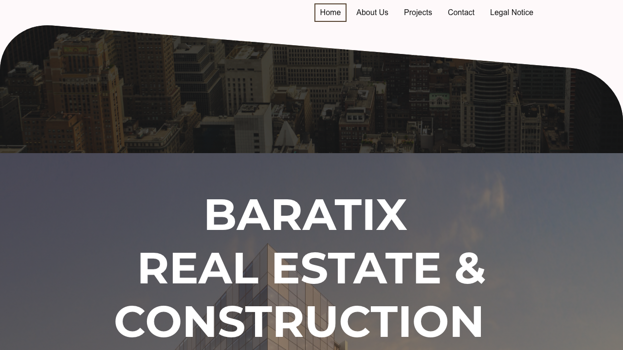 BARATIX CONSTRUCTION LTD website preview