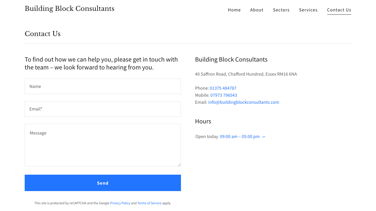BUILDING BLOCK CONSULTANTS LTD website preview