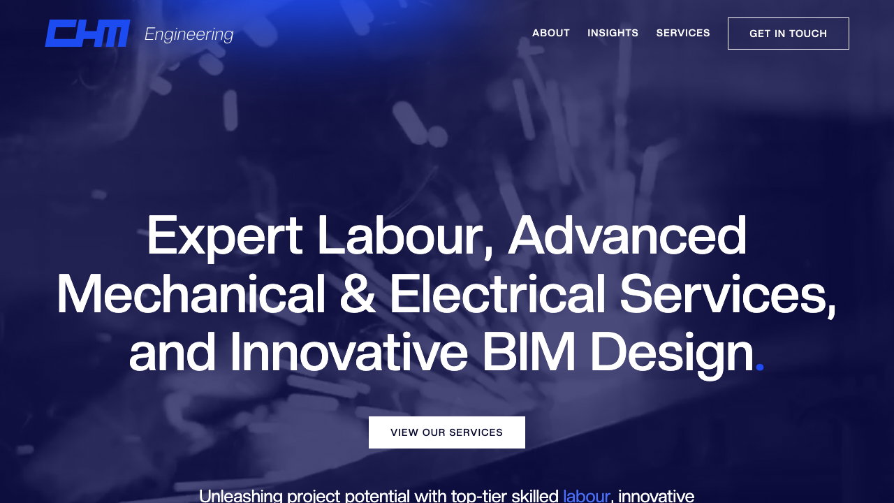 CHM ENGINEERING LTD website preview