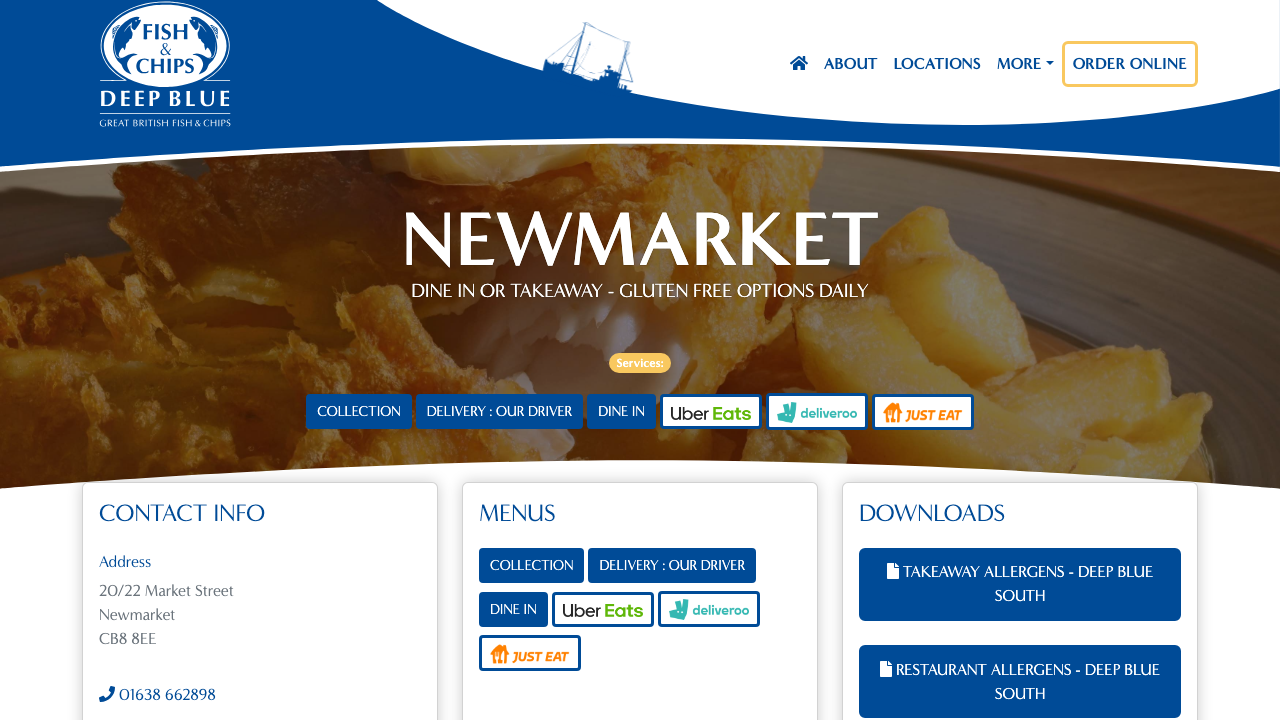 BLUE OYSTER BAR LIMITED website preview