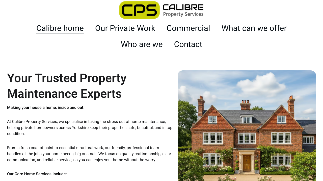 CALIBRE PROPERTY SERVICES GROUP LTD website preview