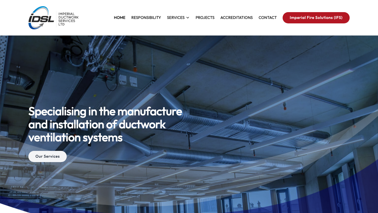 BPDUCTWORK LTD website preview