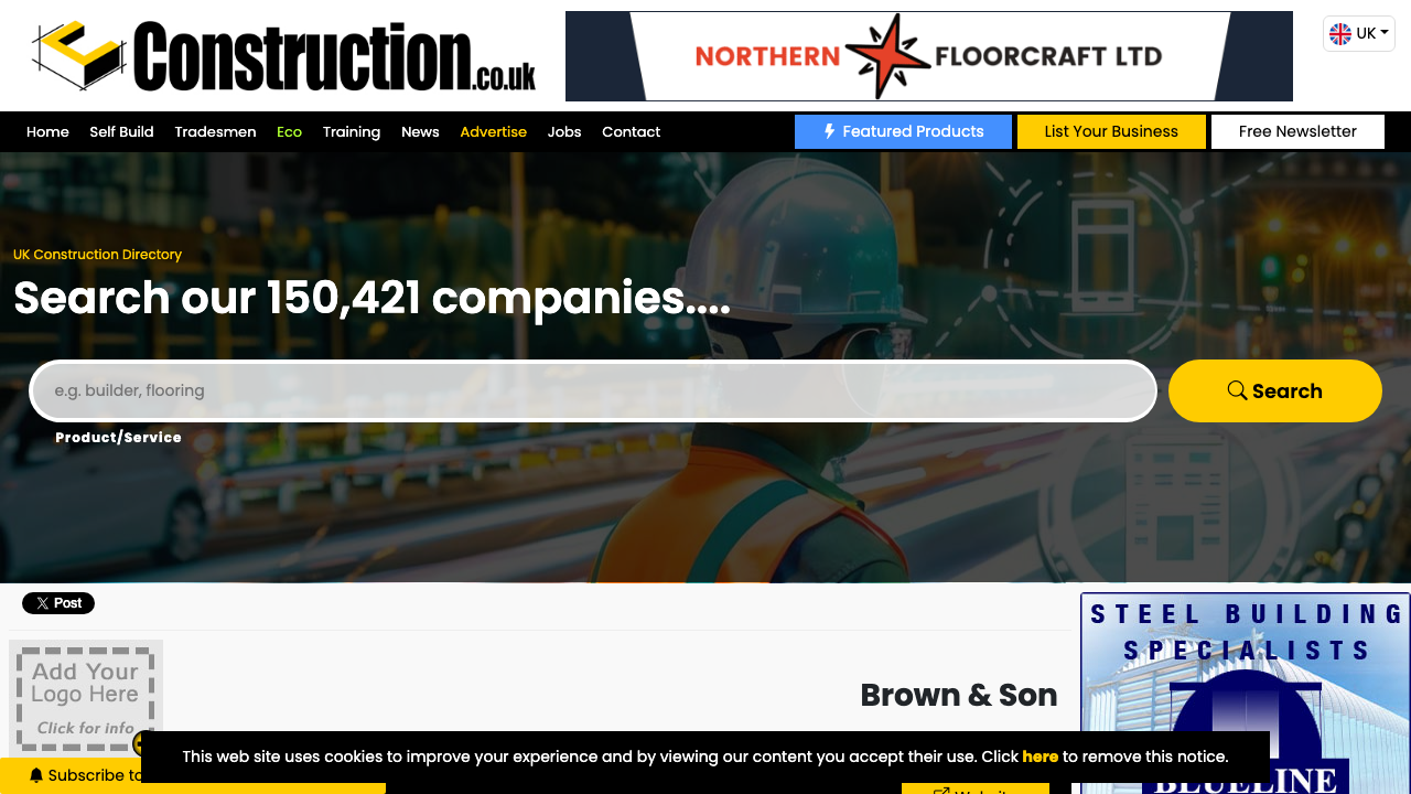 BROWN & SON TILING CONTRACTORS LIMITED website preview