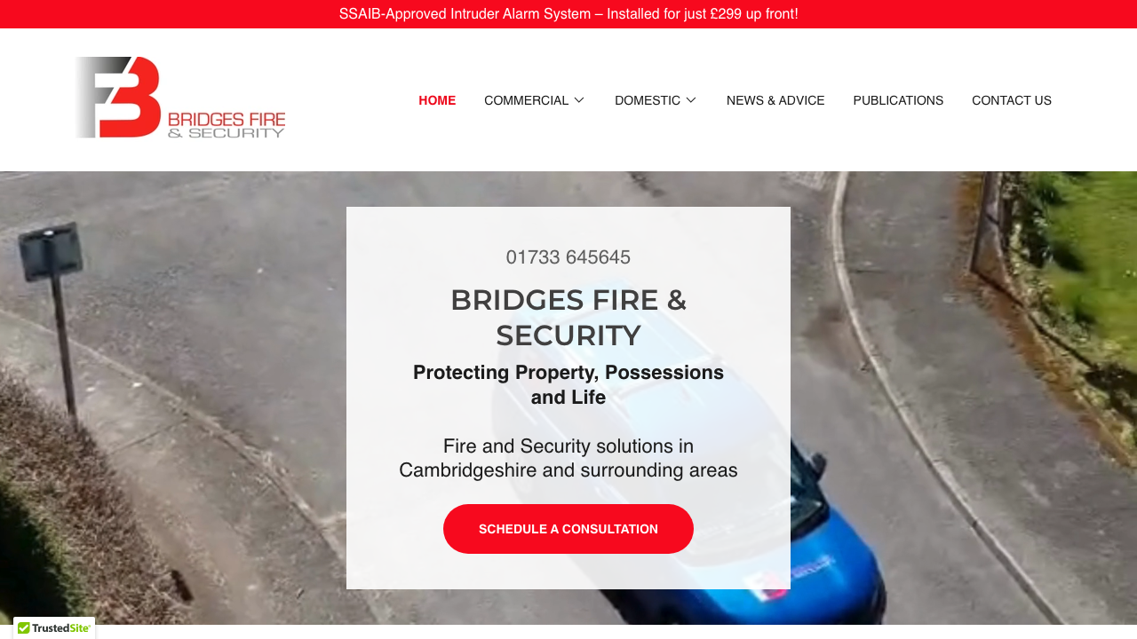 BRIDGES FIRE & SECURITY LIMITED website preview