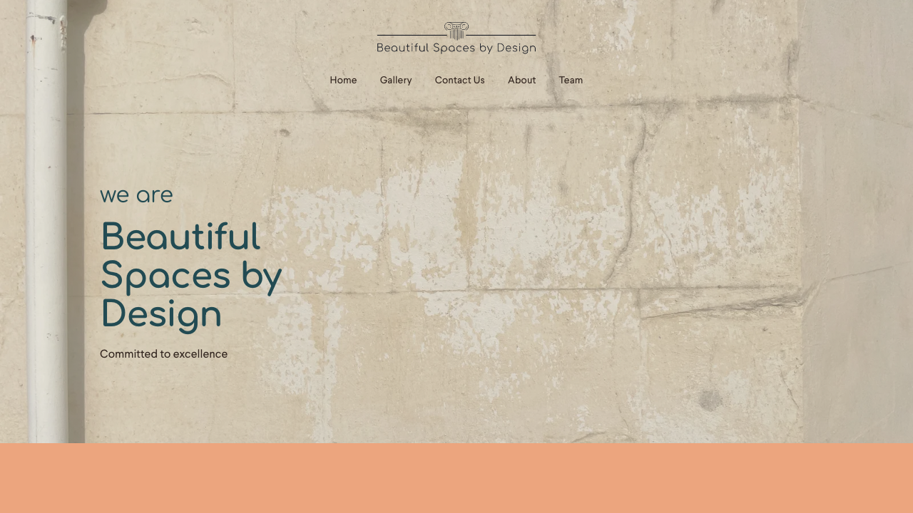 BEAUTIFUL SPACES BY DESIGN LTD website preview