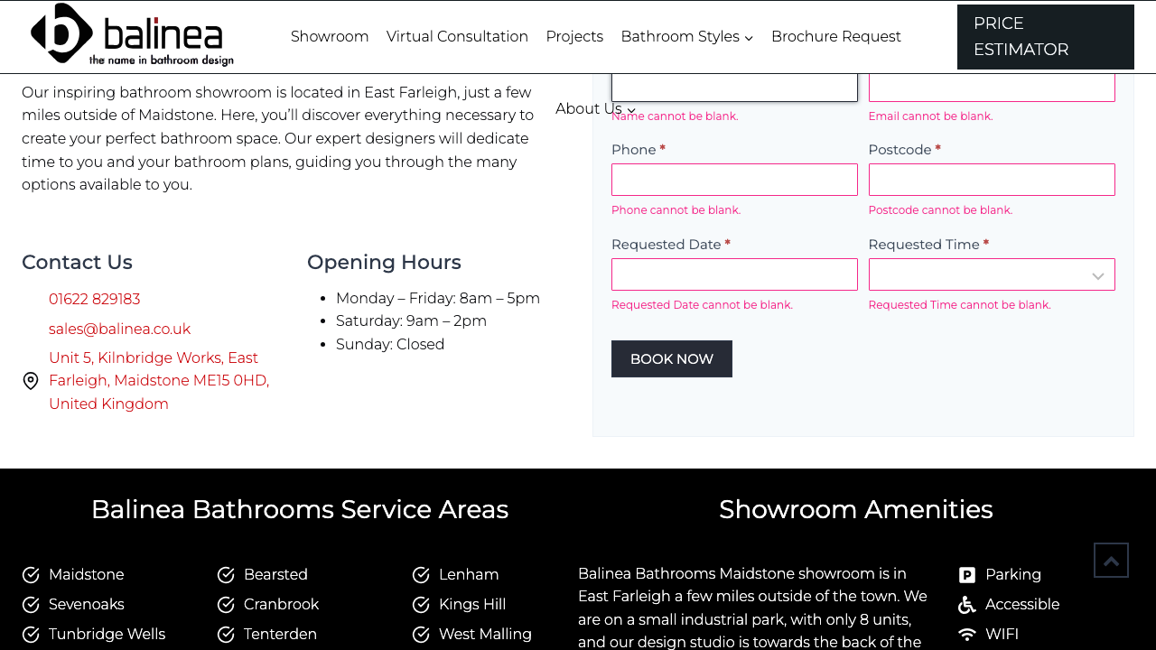 BALINEA LTD website preview