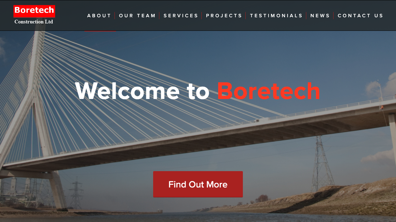 BORETEC CONSTRUCTION LIMITED website preview