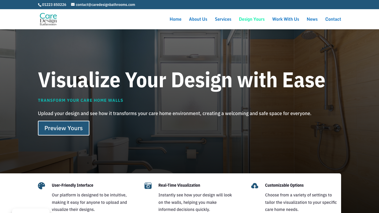 CARE DESIGN BATHROOMS LTD website preview